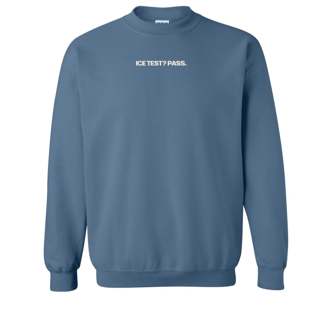 Ice Test Pass Crewneck BLUE