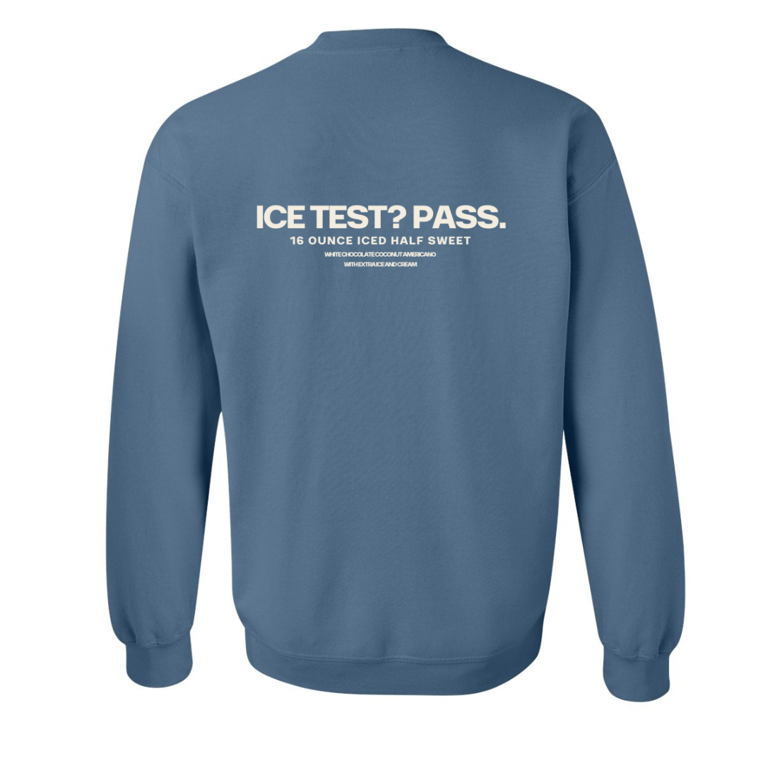 Ice Test Pass Crewneck BLUE