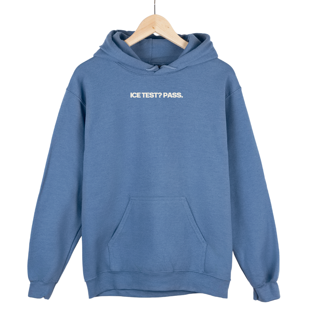Ice Test Pass hoodie (BLUE)