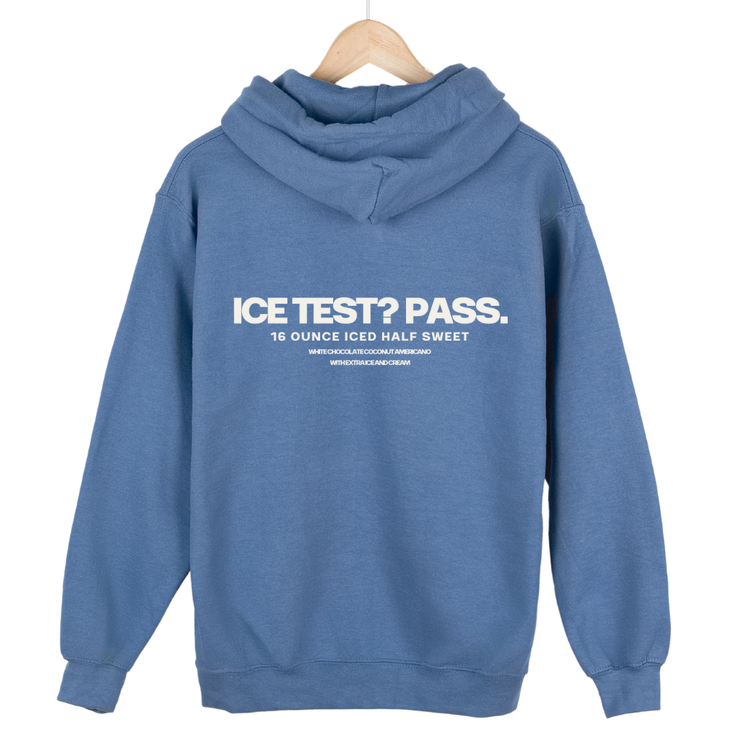 Ice Test Pass hoodie (BLUE)